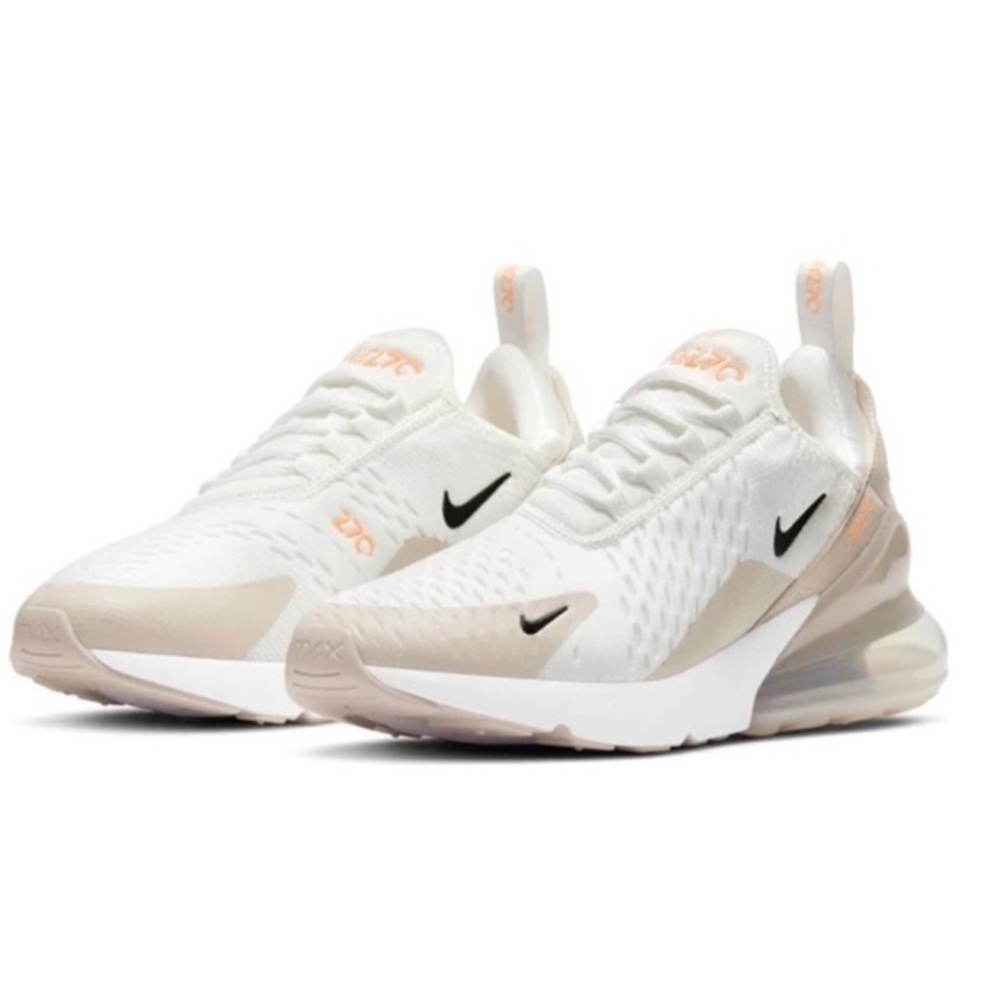Nike Air Max 270 white/ Light Tan Sneakers size 7